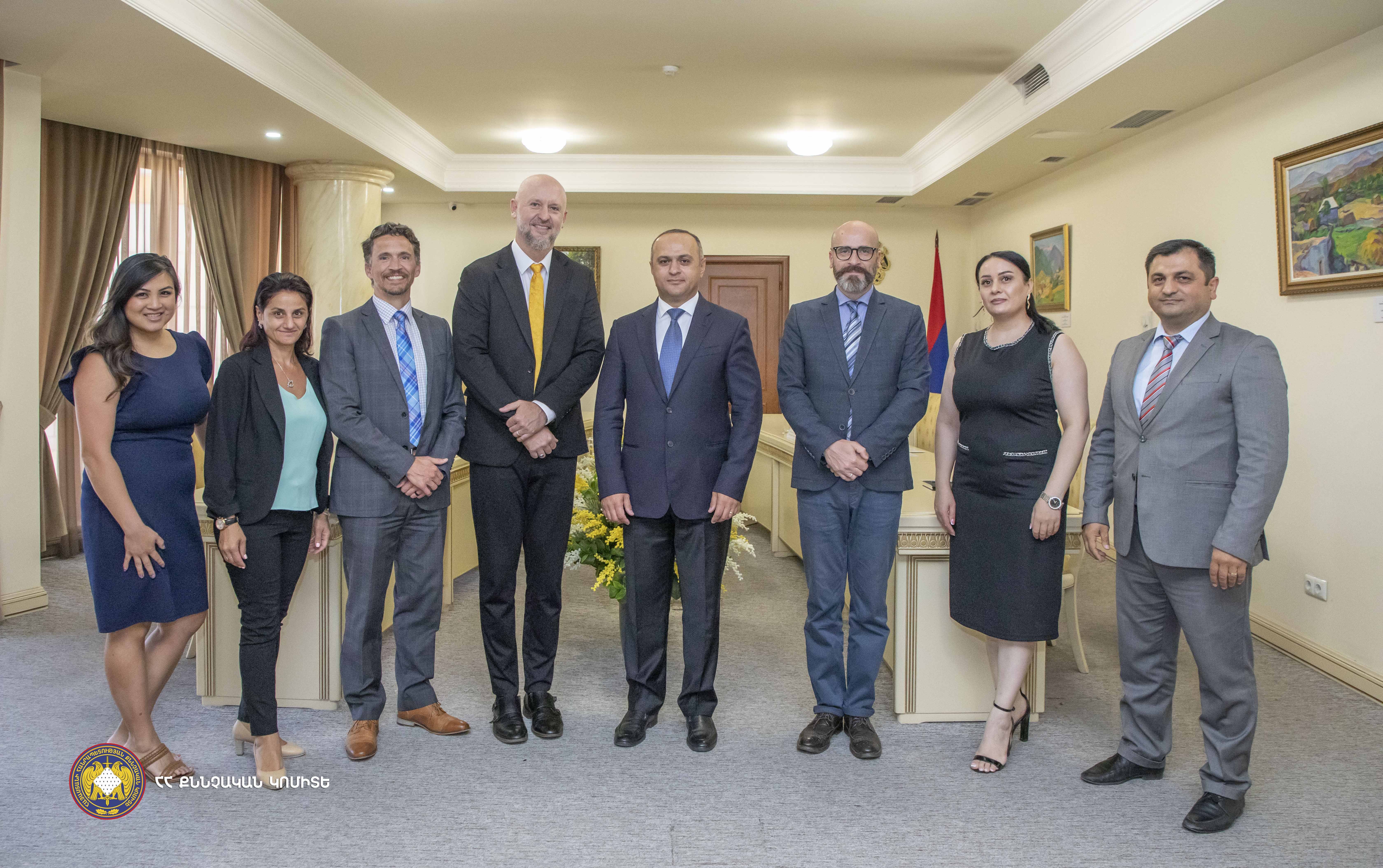 FBI Legal Attaché in Armenia and Georgia Visited the RA Investigative Committee; Issues on Further Cooperation Discussed (photos)